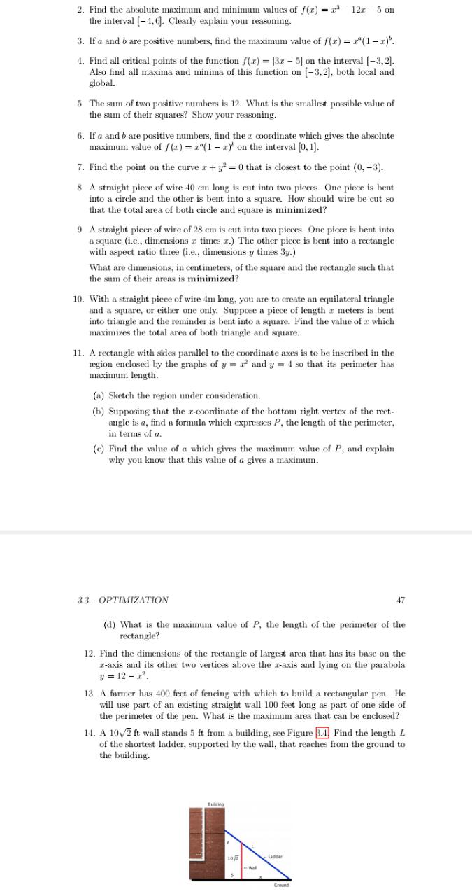 is increasing and the intervals where f (7) is decreasing. (c) Find