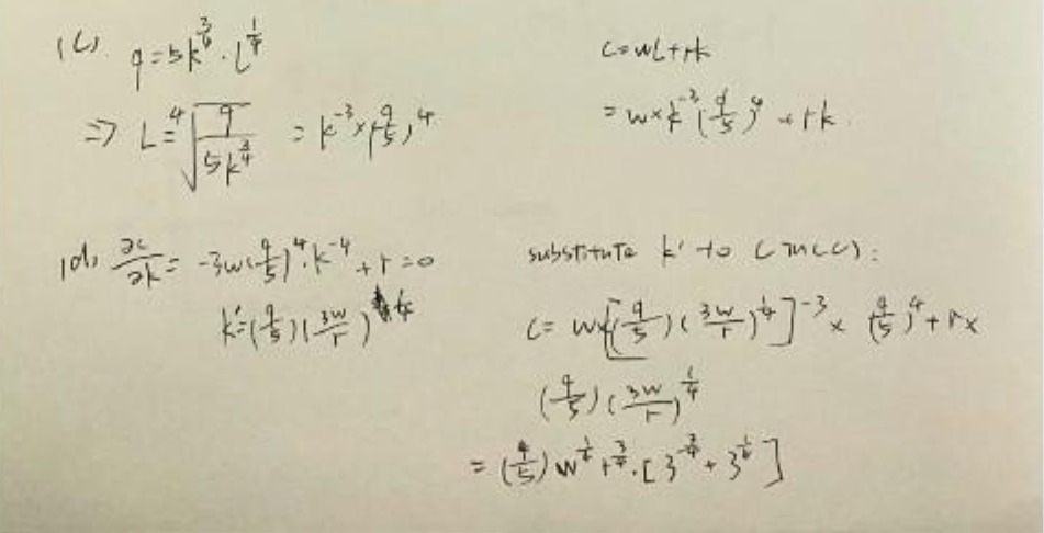  7 L= 101, 20 Substitute L'to ( THEC). ( = way