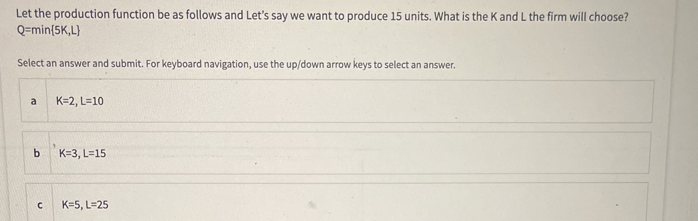  I think answer is b but not to sure Let the