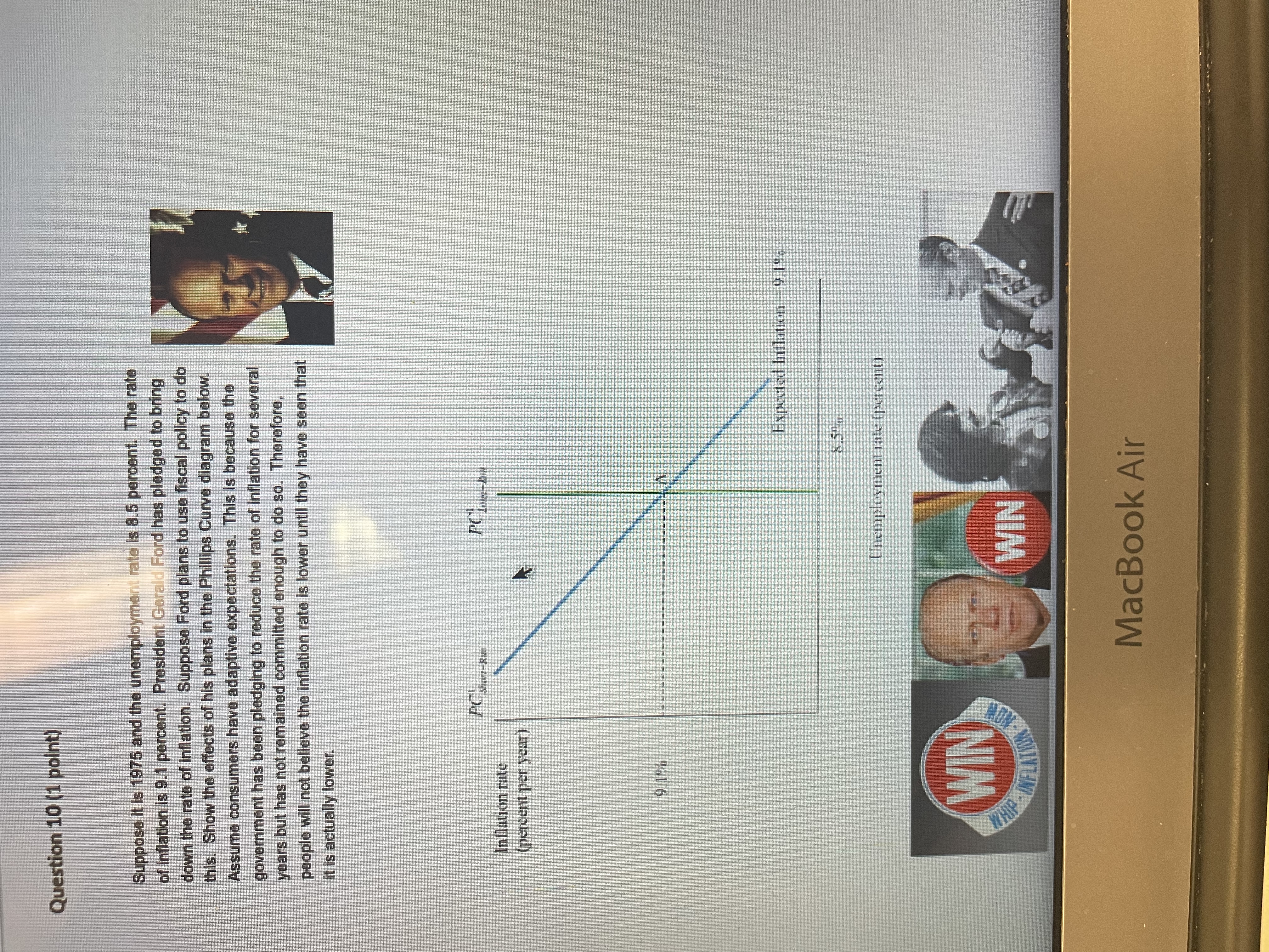 deficits. Interest rates. Tariffs. Question 8 (1 point) Consider the aggregate supply-aggregate
