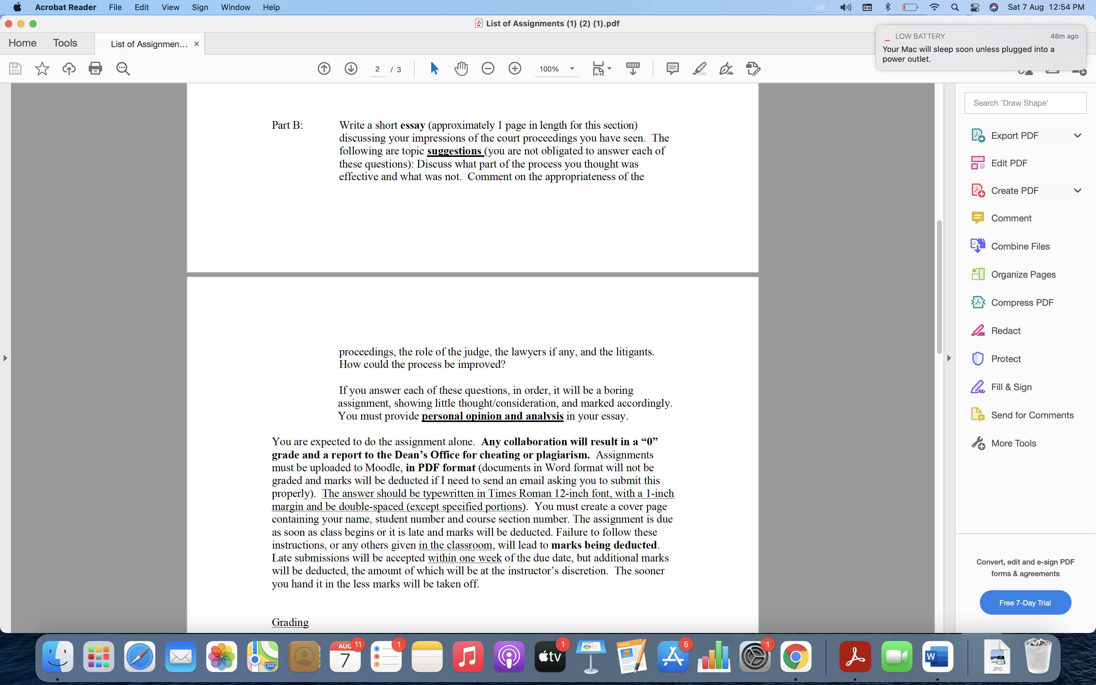 'Draw Shape' Business Law 301 - LIST OF ASSIGNMENTS Export PDF ASSIGNMENT