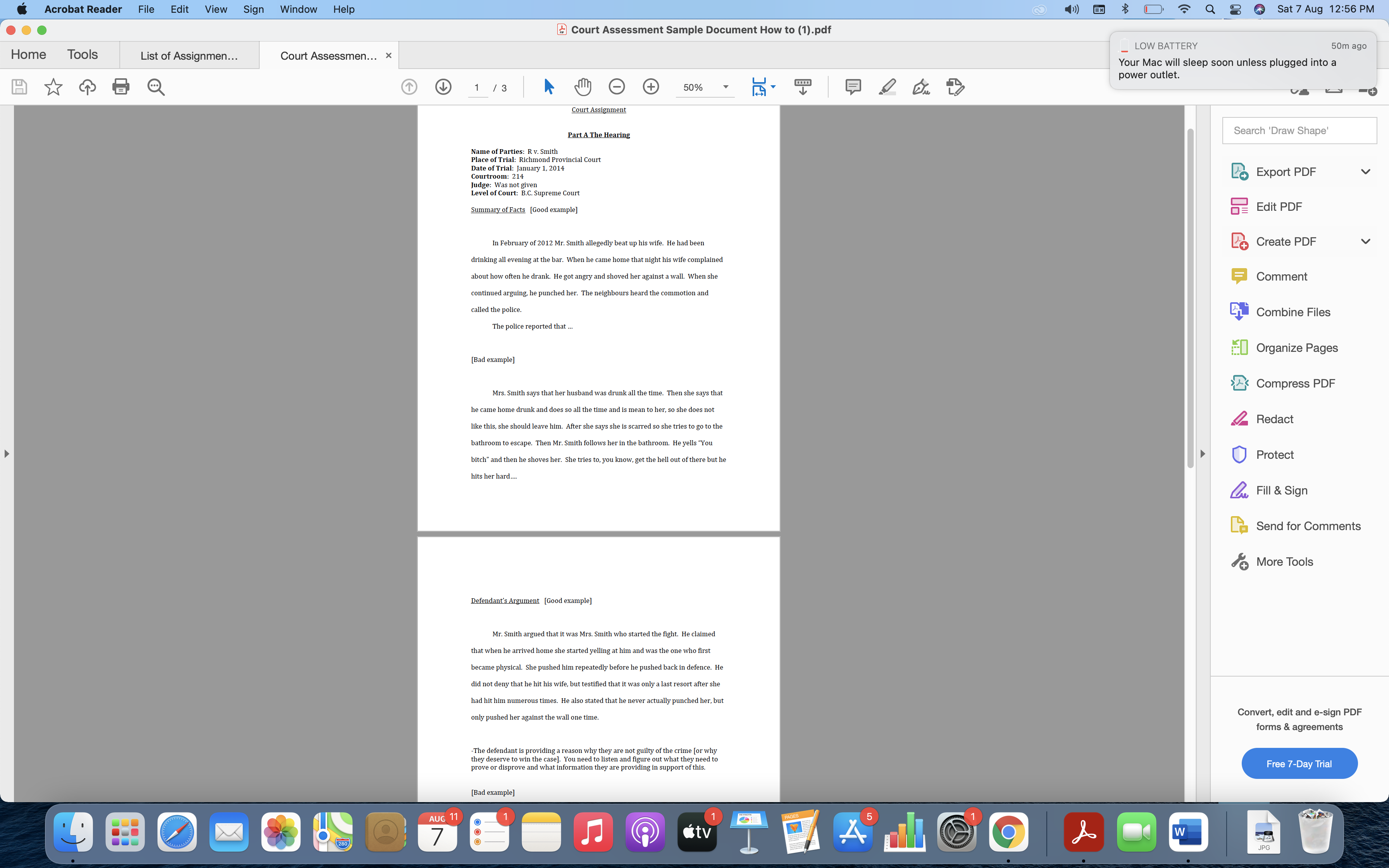 #1 WATCH A SUPREME COURT OF CANADA CASE (15%) Edit PDF DUE