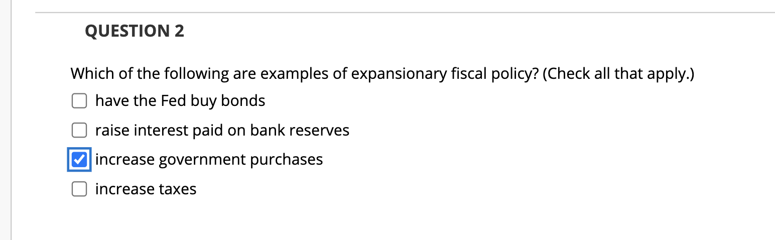 Please Explain QUESTION 2 Which of the following are examples of