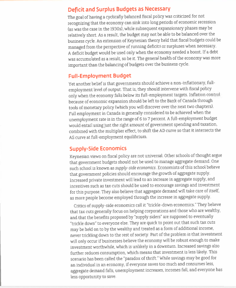 economists from the "classical school" could not. When the economic downturn started