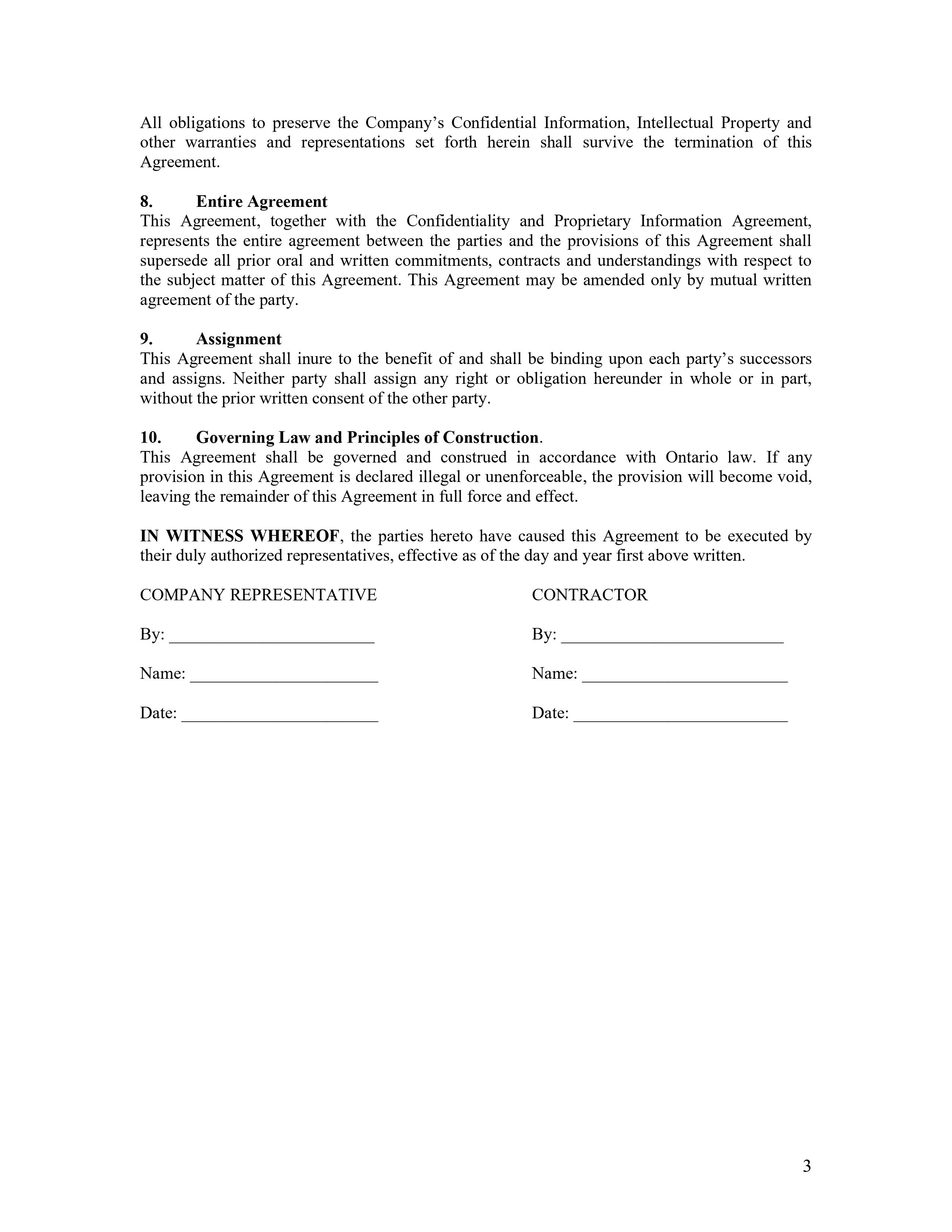 contractor agreement are below. Read the Independent Contractor Agreement.Answer these questions:1.How much