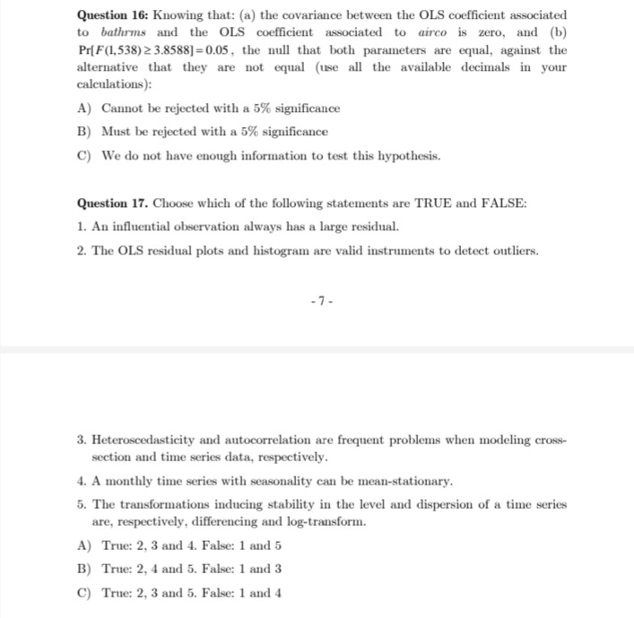 P-value const 0.00554085 0.000601578 9.2105 F*] C) 1-Pr[F (3,27) 2 F ]