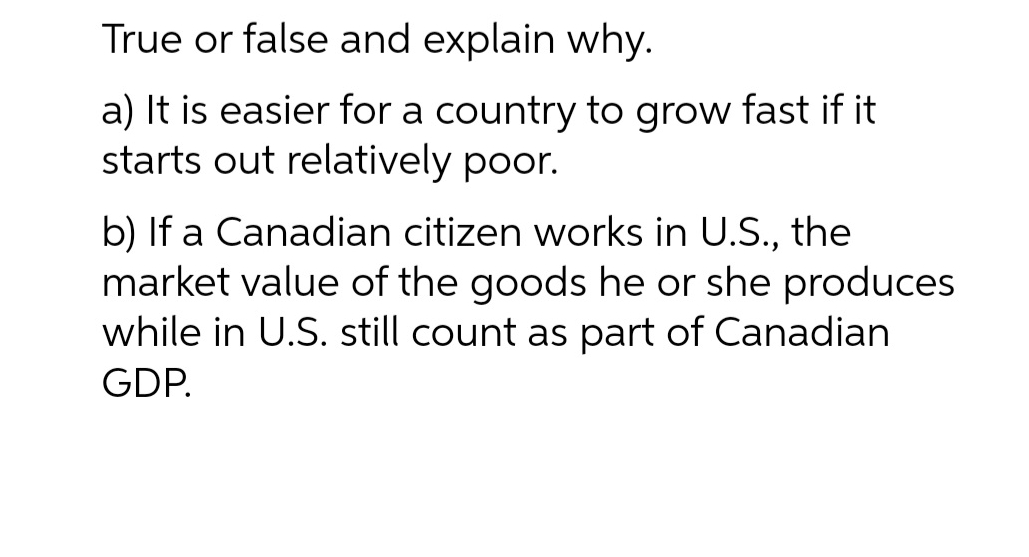 It is easier for a country to grow fast if it starts