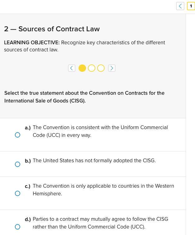 contracts in society. > > Contracts allow a free society to a.)