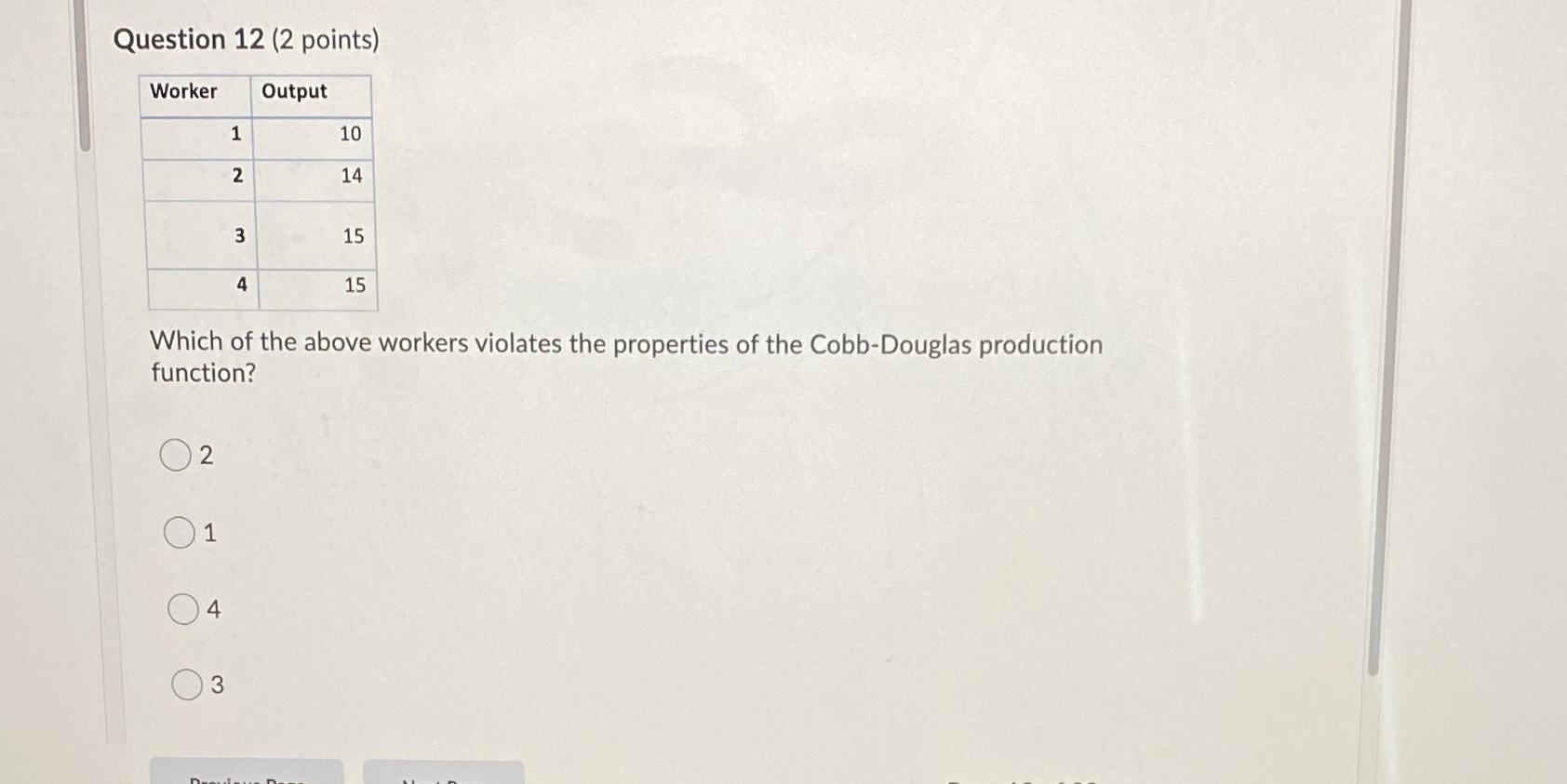 15 4 15 function? Which of the above workers violates the properties