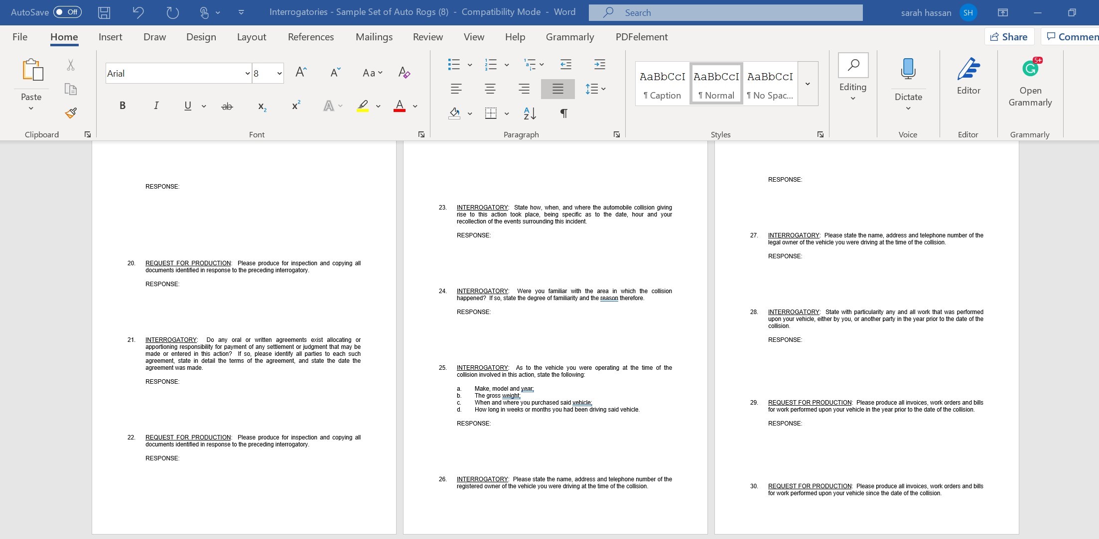 Discovery checklist below.When working on a lawsuit it is important to keep
