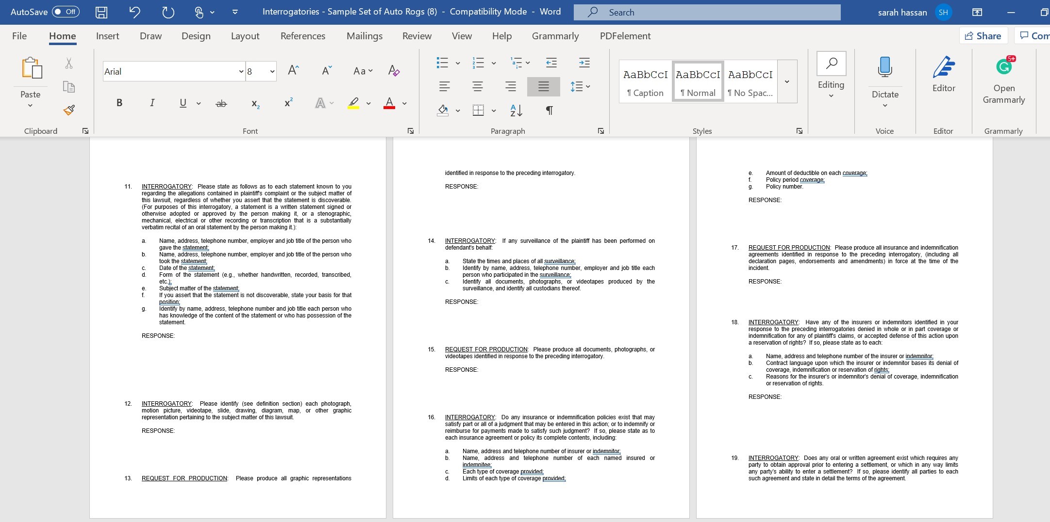 maximum number of interrogatories that can be served per set.Once you know