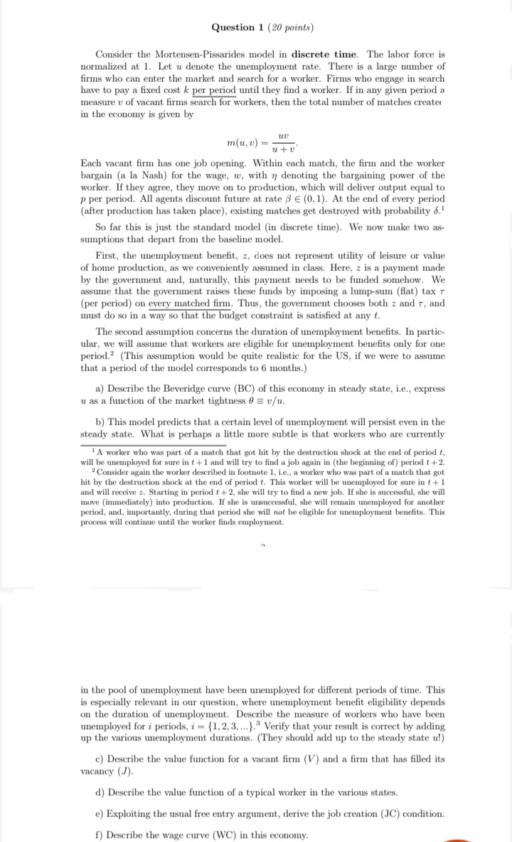 period that can be devoted to work. Final output is produced using