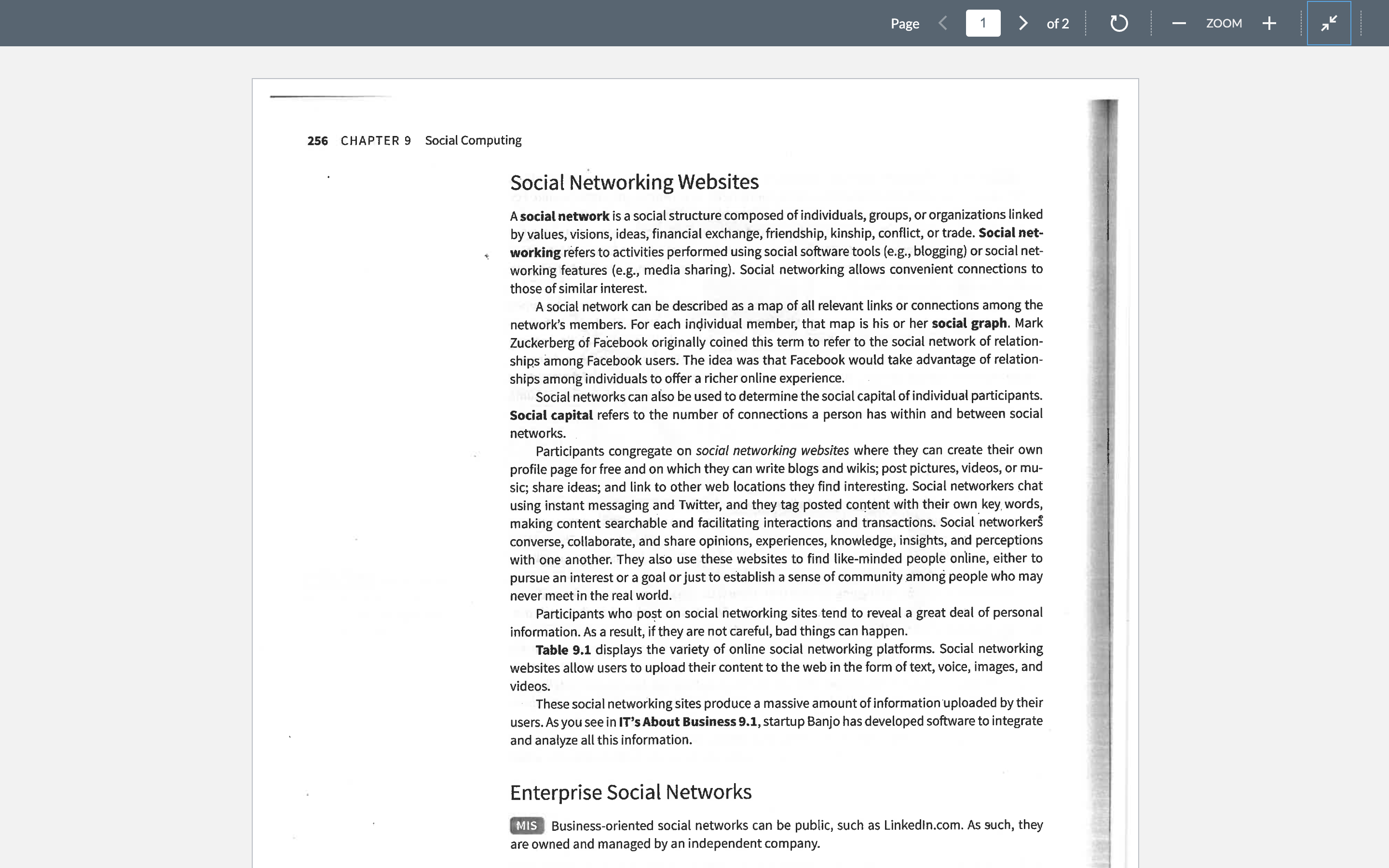 leg, bloggin g) or social net- working features (e.g., media sharing). Social