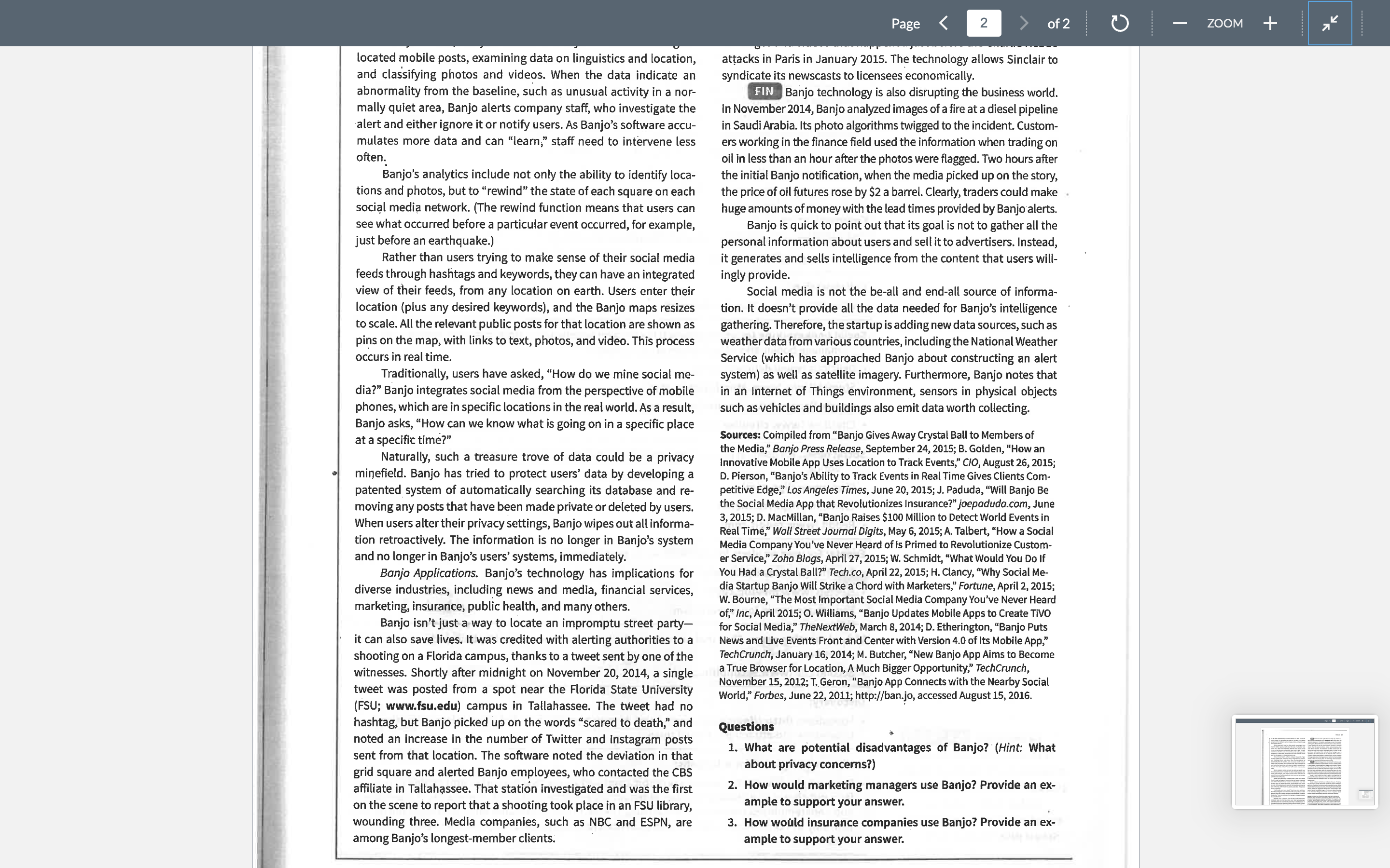 among the network's members. For each individual member, that map is his