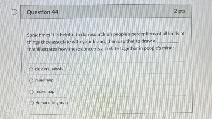 Ho Question 44 2 pts Sometimes it is helpful to do