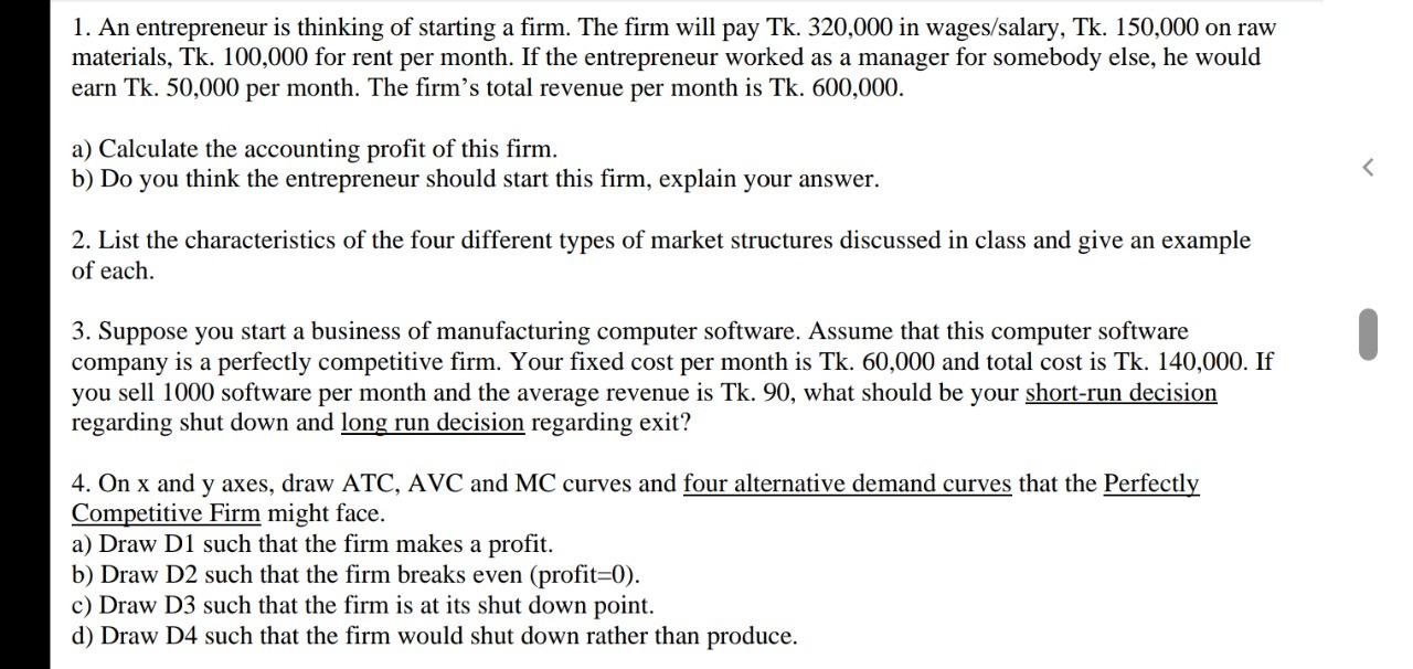  :Answer all. A firm is considering three mutually exclusive alternatives as