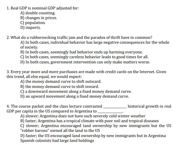 new inventions of the electronic age slower than Americans 12. Long-run economic