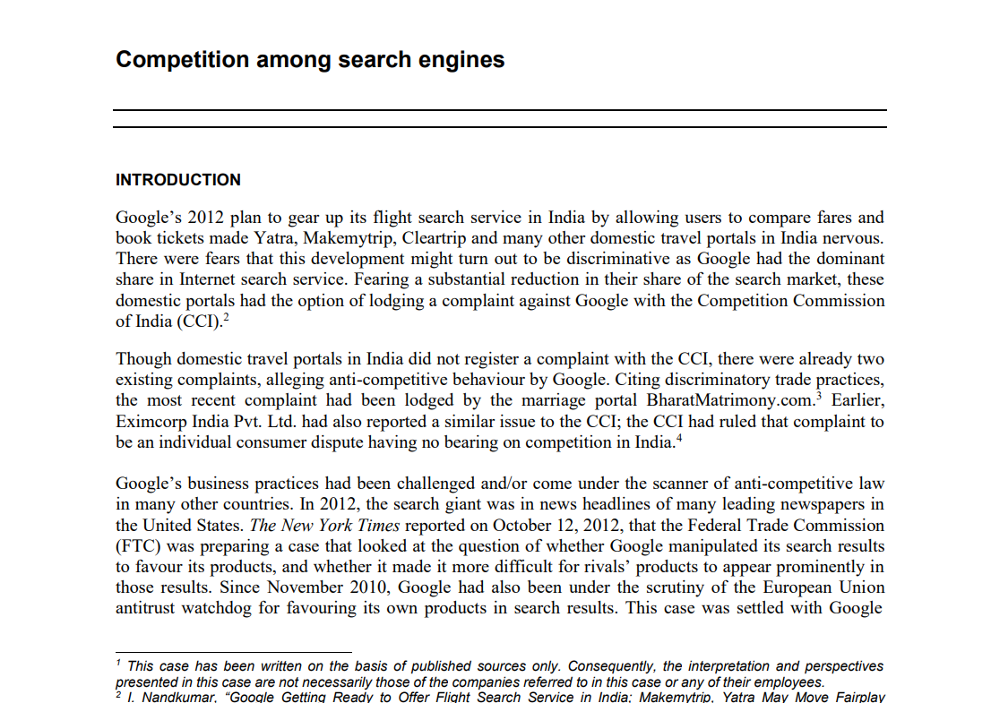  Can Google be characterized as a monopoly? Justify your answer by