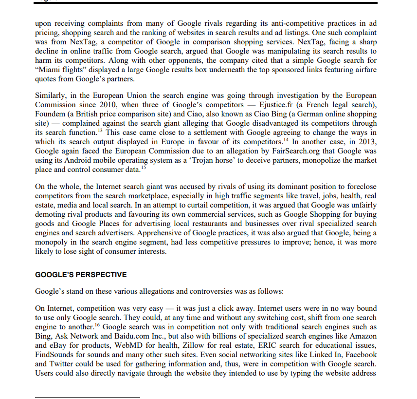 business practices is Google accused of in the matrimony search controversy in