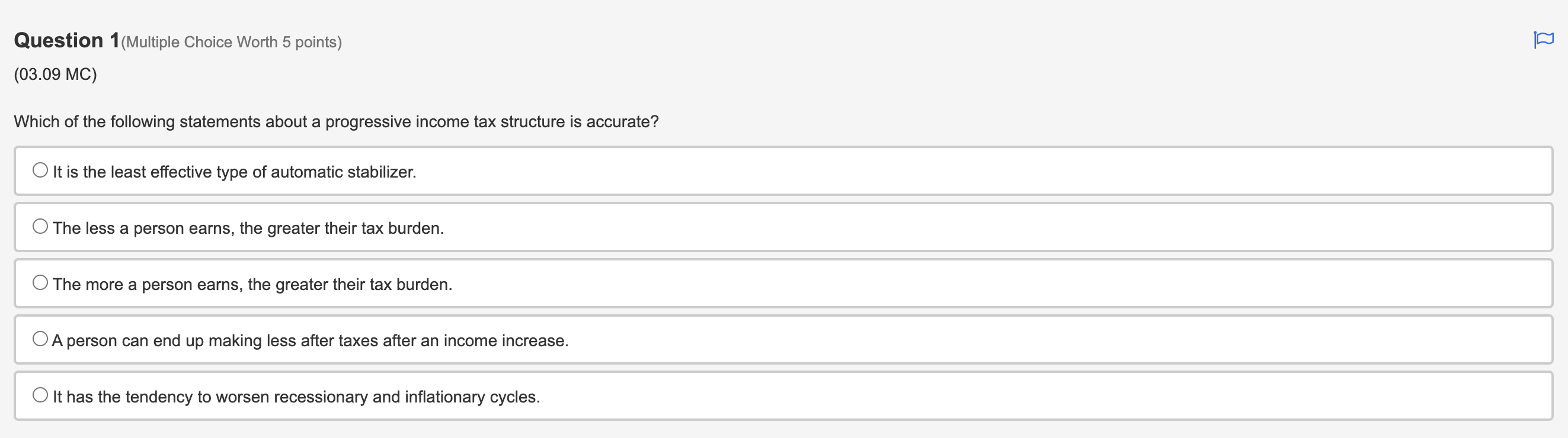 decrease O An output decrease, employment decrease, and price level increase O