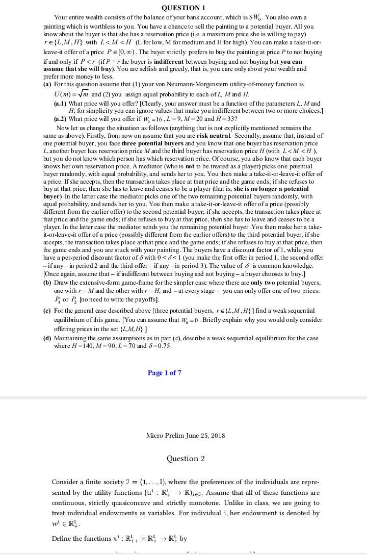 let prices be normalized to the sphere S = (pc R4+ [