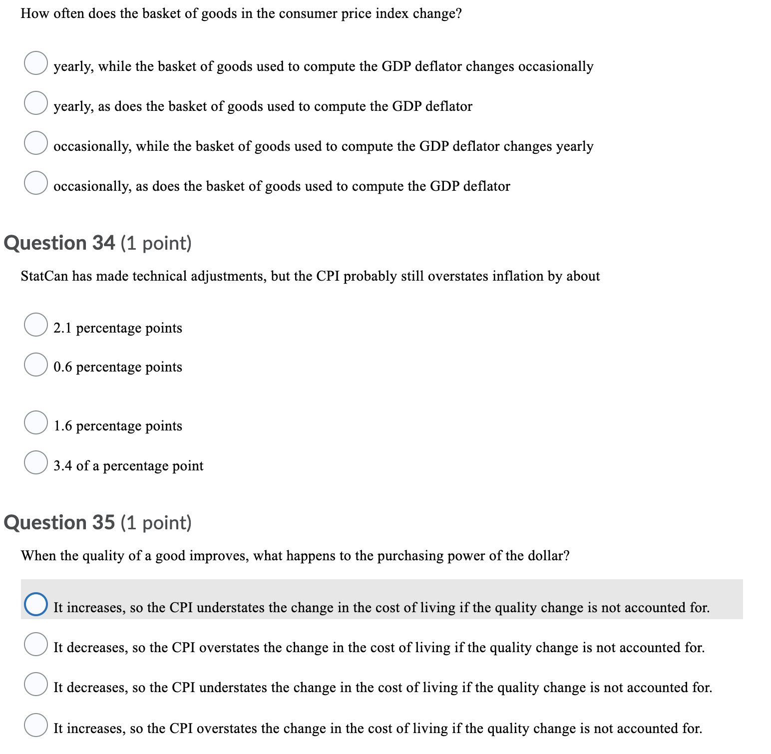 in 1990 Question 3 (1 point) Which of the following is counted