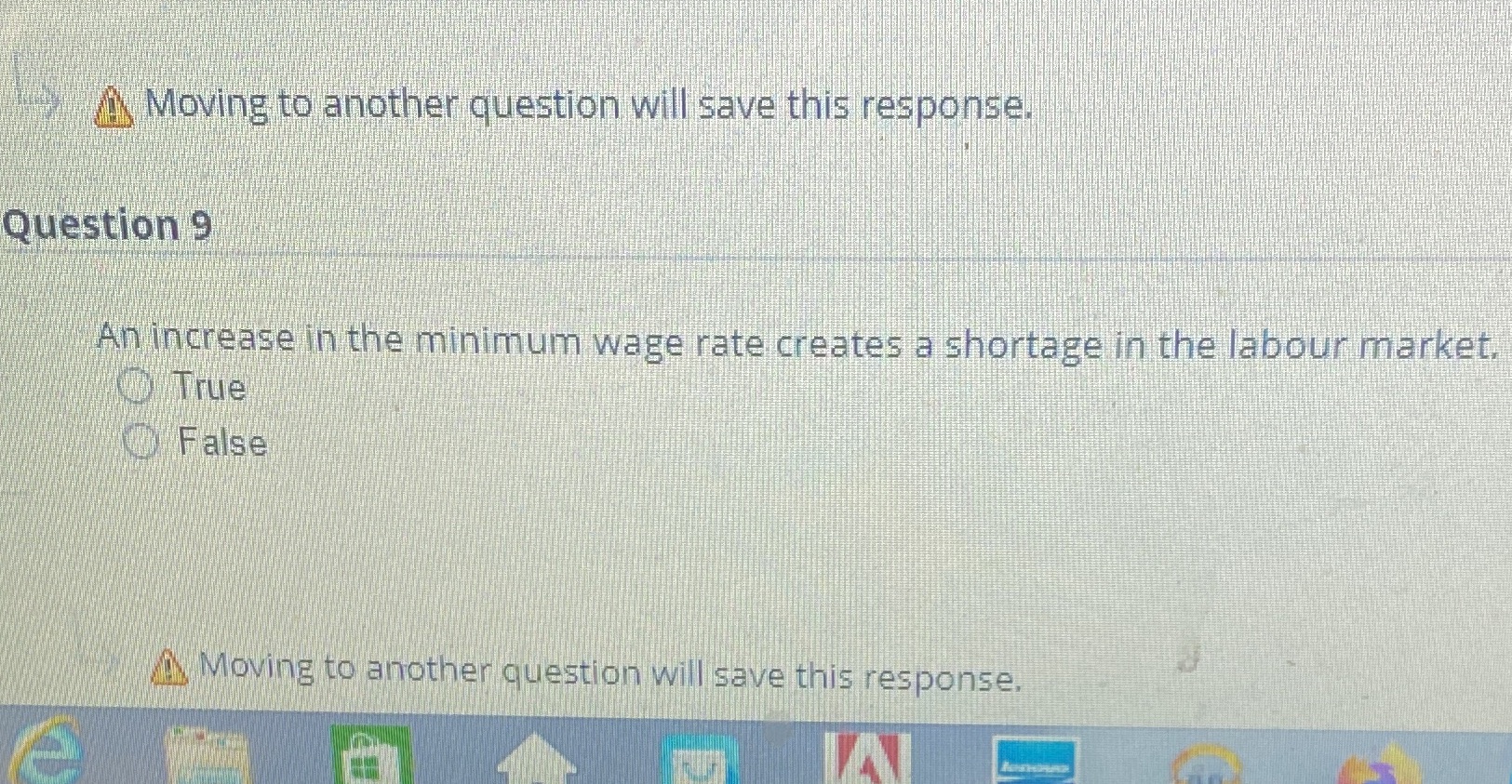 increase in the minimum wage rate creates a shortage in the labour
