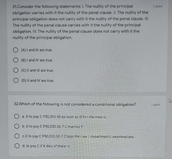 of the other joint4. Carlo and Carla entered into an obligation with