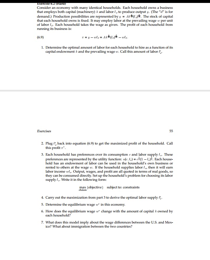 economic efficiency. 2. Business sell to households in the resource markets, but