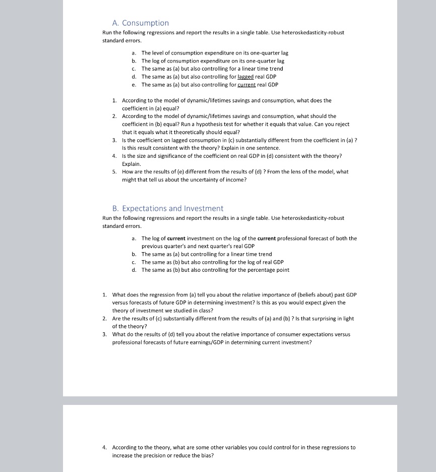 all part. Please be detailed in explanation. You will have to construct