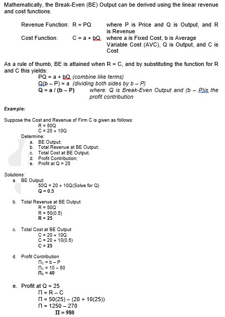 average variable costs are constant at all output levels, find ABC Corp.'s