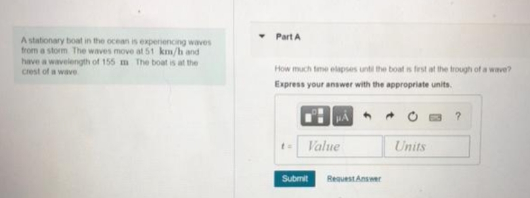 is experiencing waves from a storm The waves move at 51 km/h