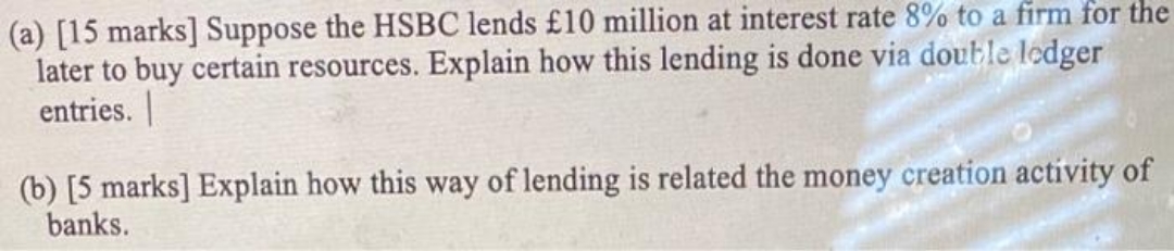 million at interest rate 8% to a firm for the later to