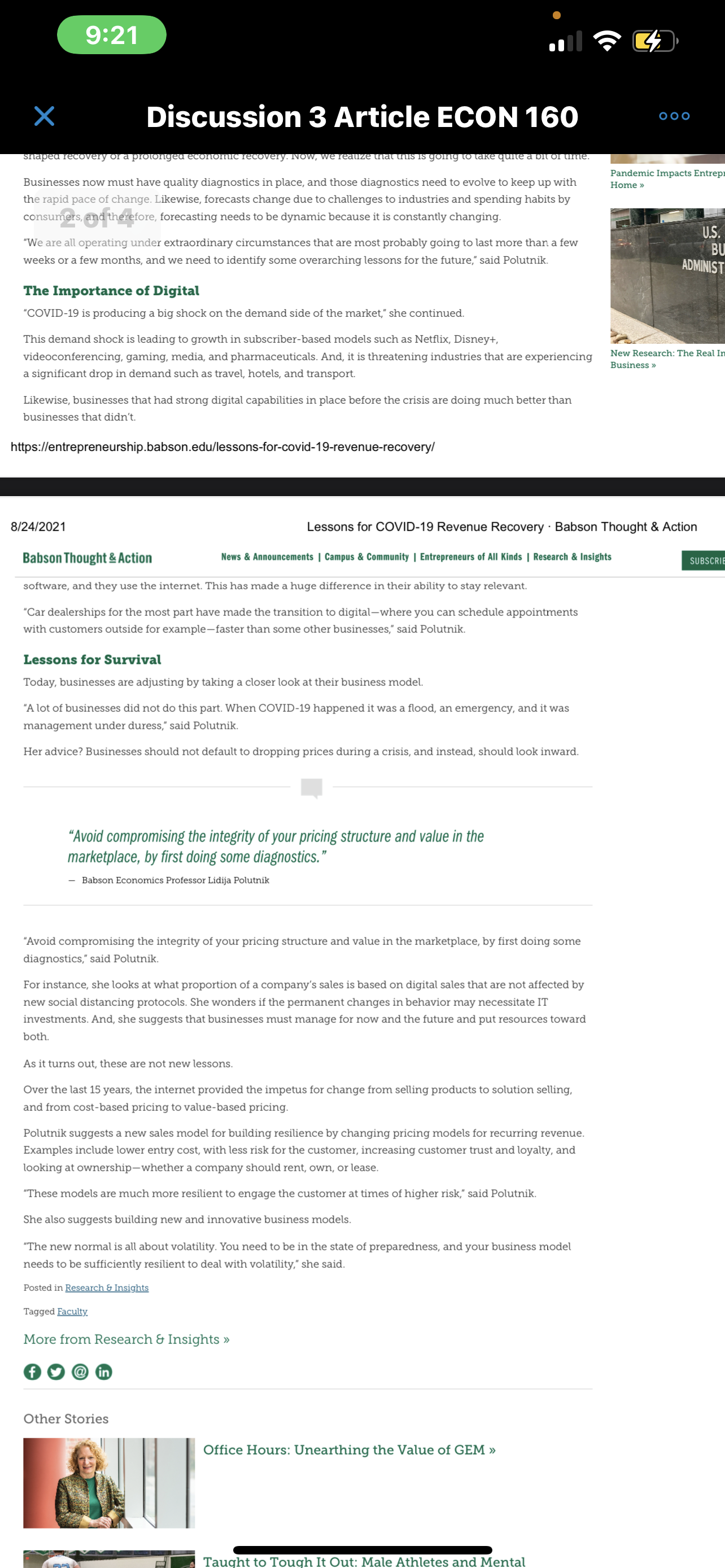 demand of consumers? 3. How is the demand for digital solutions changing