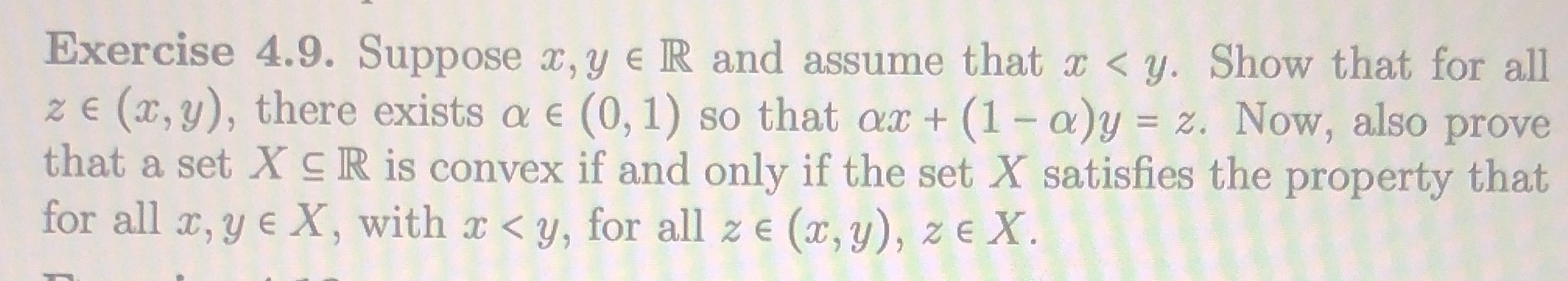 Show that for all z (a; y), there exists a e (0,