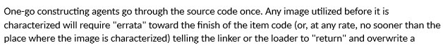 utilized before it is characterized will require "errata" toward the finish of