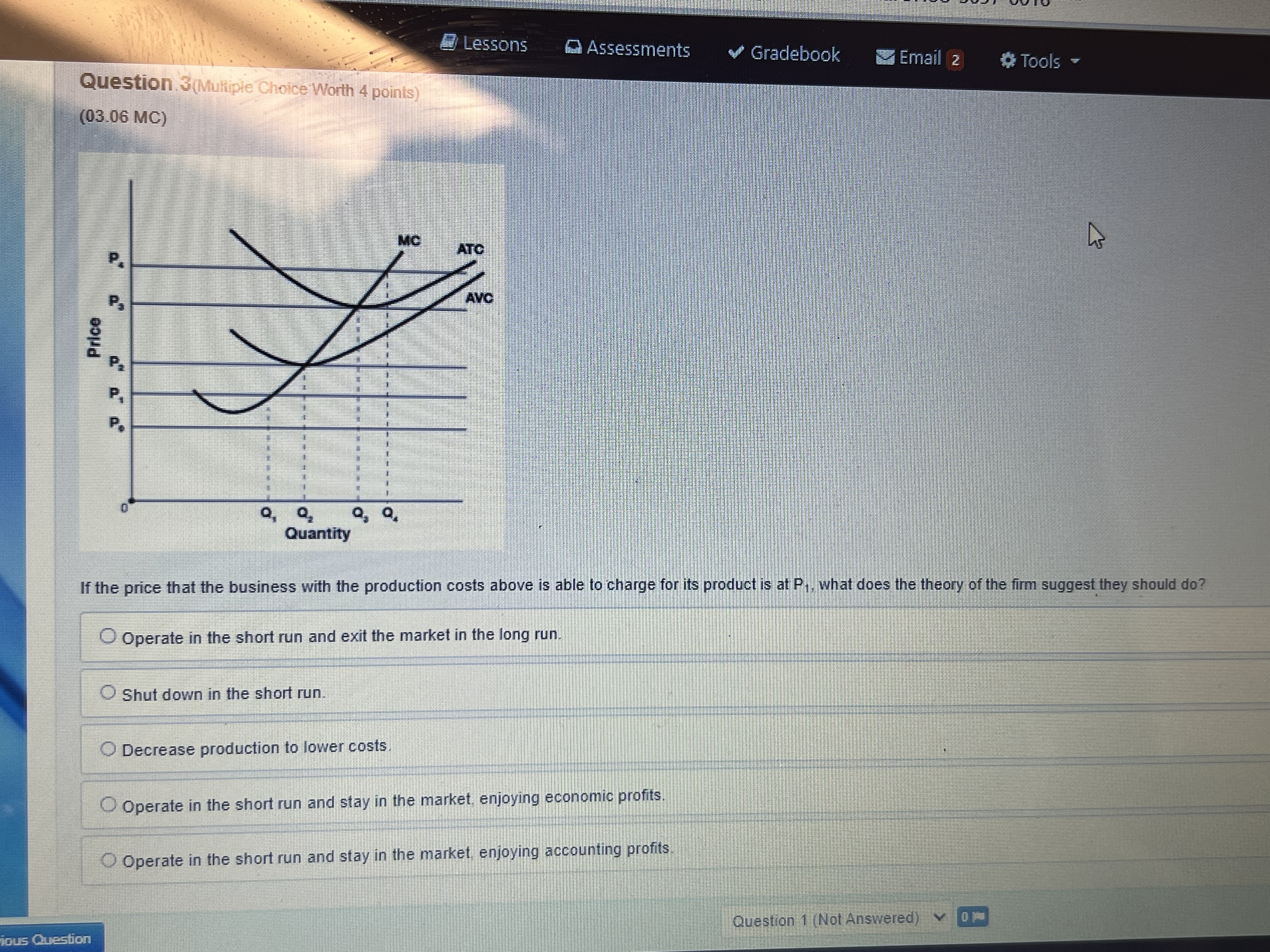  Lessons Assessments Gradebook Email 2 #Tools - Question 3(Multiple Choice Worth