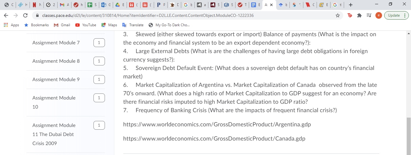 Balance of payments (What is the impact on Assignment Module 7 1