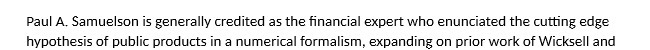 enunciated the cutting edge hypothesis of public products in a numerical formalism,