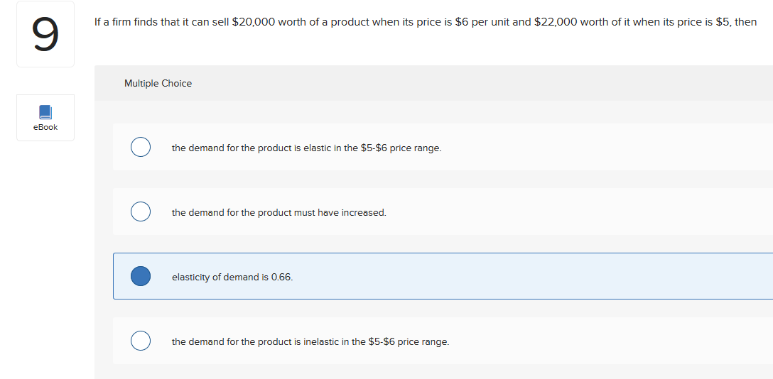 that an 8 percent increase in the price of normal good Y