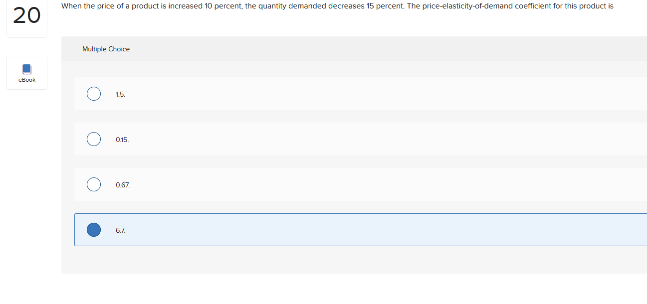 percent decrease in the price of Good A resuln; in an increase