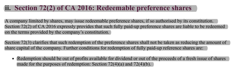 to the Court for an order. . Section 117(1) states a company