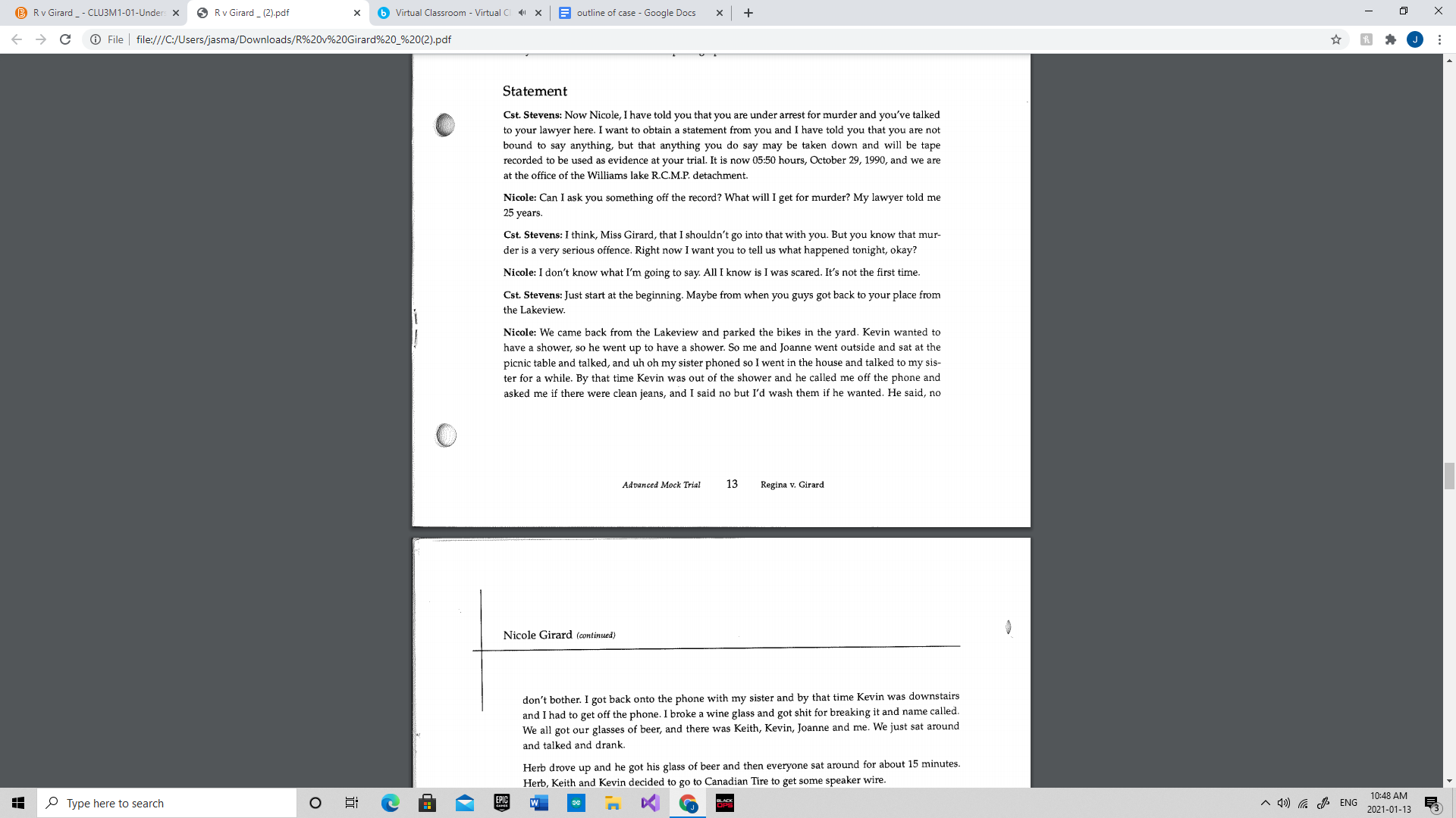 Google Docs x + X C @ File | file:///C:/Users/jasma/Downloads/R%20v%20Girard%20_%20(2).pdf RAJ Nicole