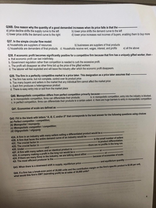 market models differ from each other on the basis of: (1) ___________________