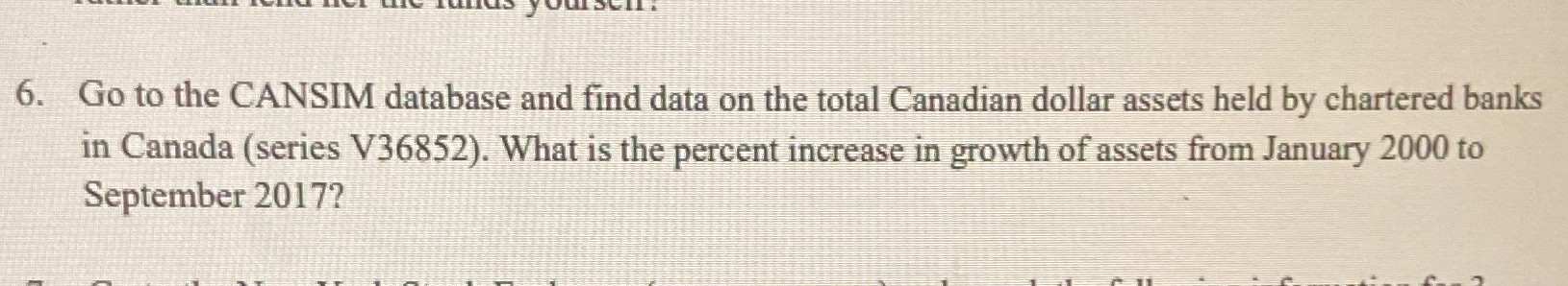 total Canadian dollar assets held by chartered banks in Canada (series V36852).
