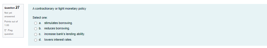 regulators O d. no different scrutiny by bank regulators. Question 2 Bank