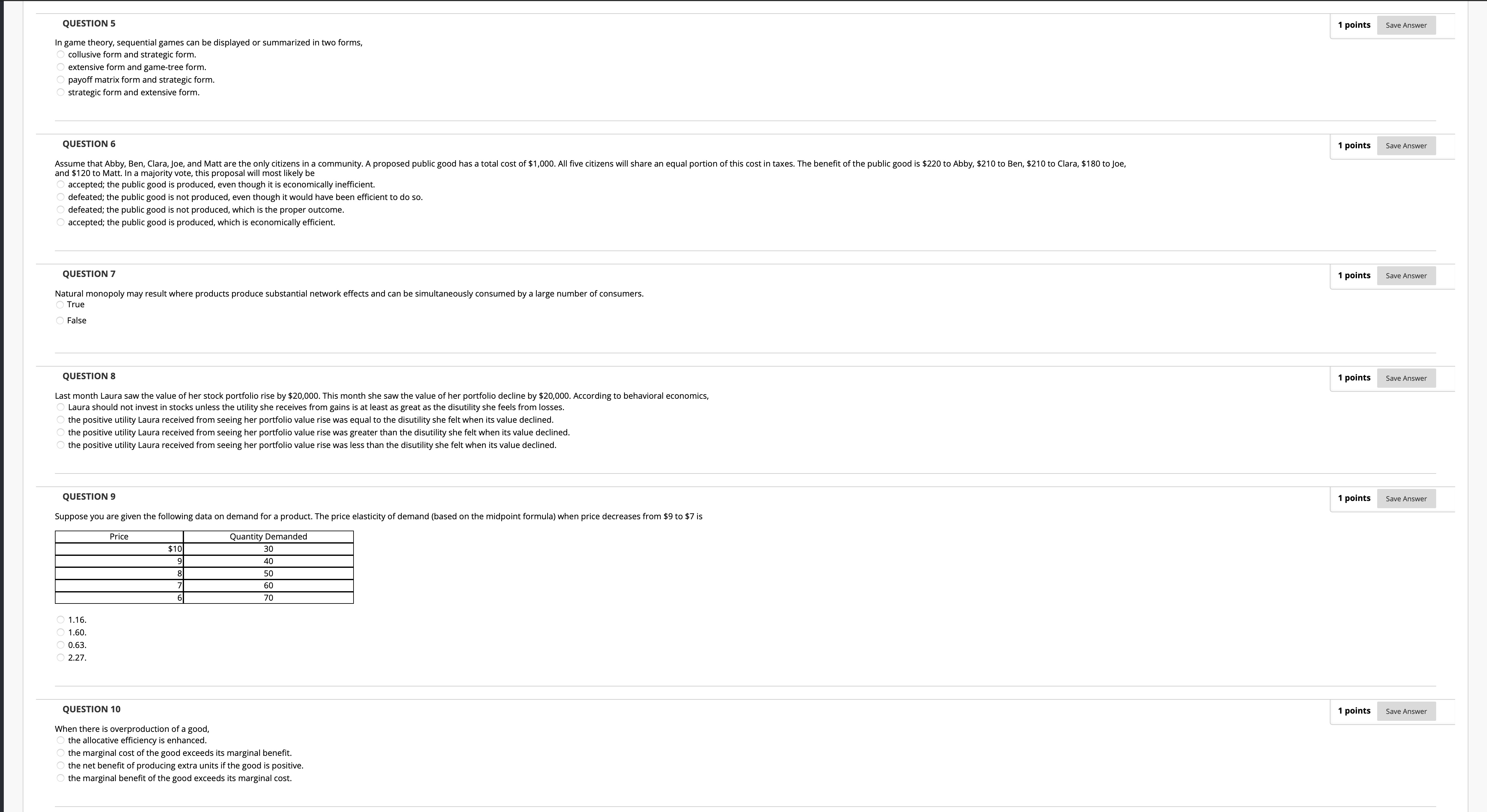 Refer to the market graph shown above. A black market where the