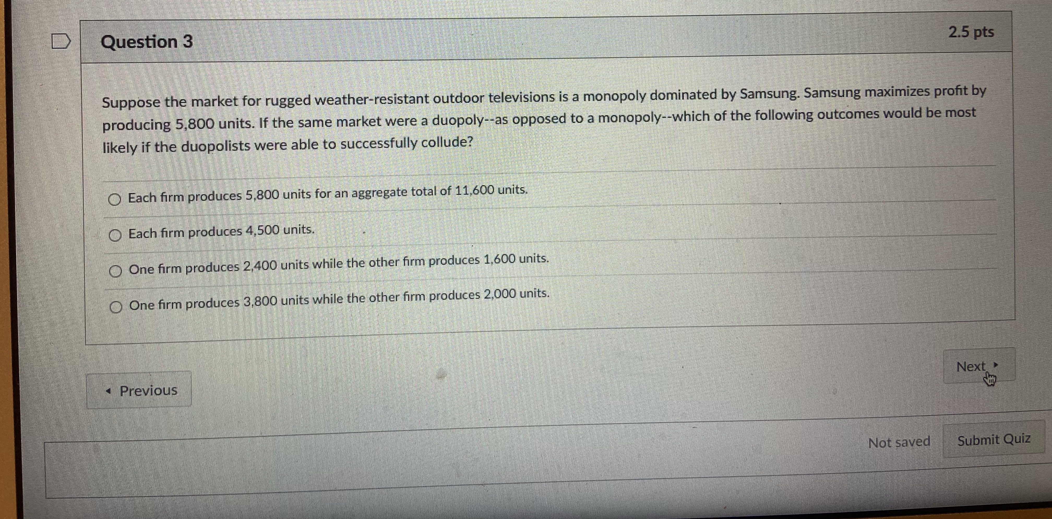 Pinnacle's profit = $5 million Pinnacle's profit - $7 million If this