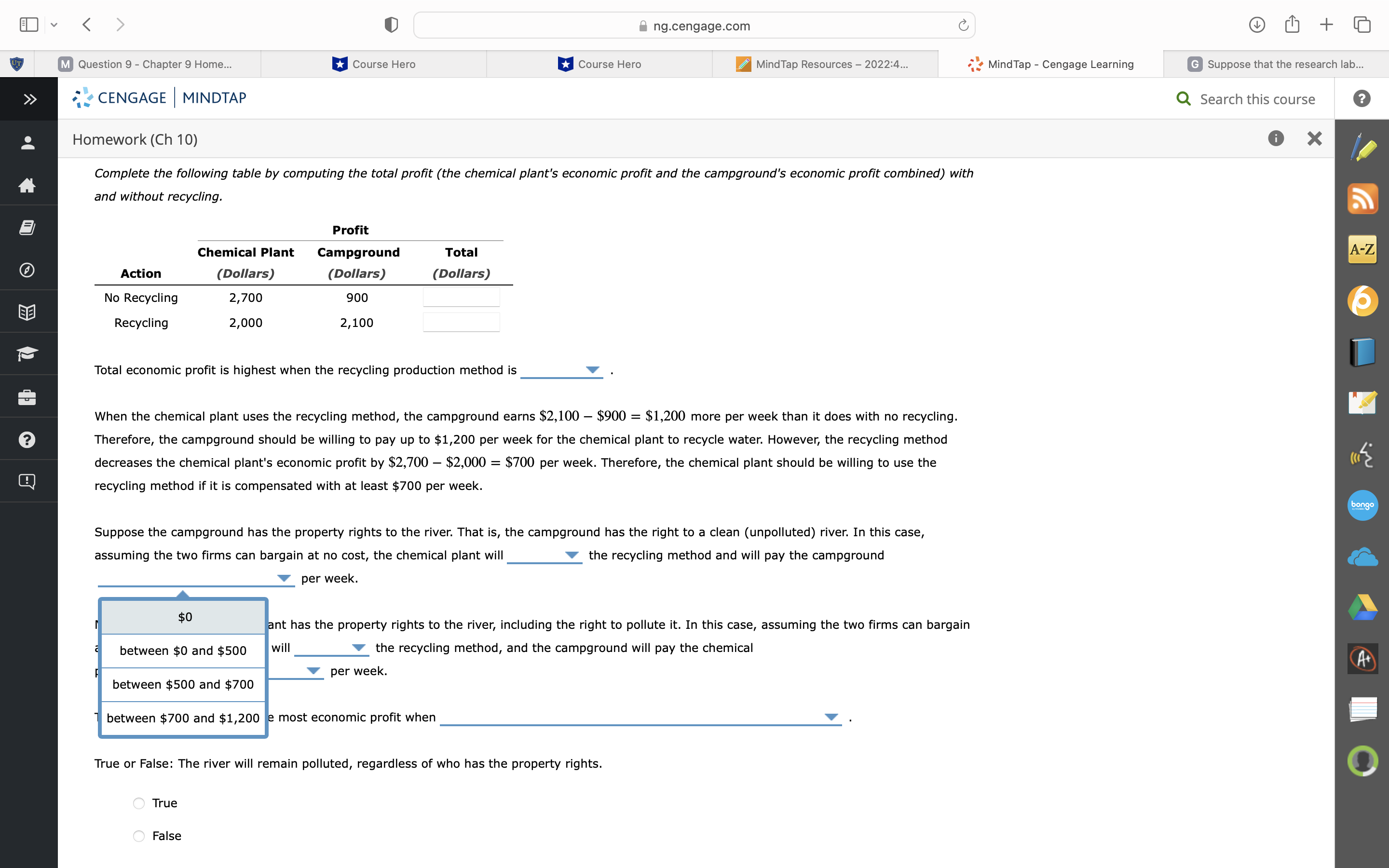 Learning Suppose that the research lab... Q Search this course A-Z 8.