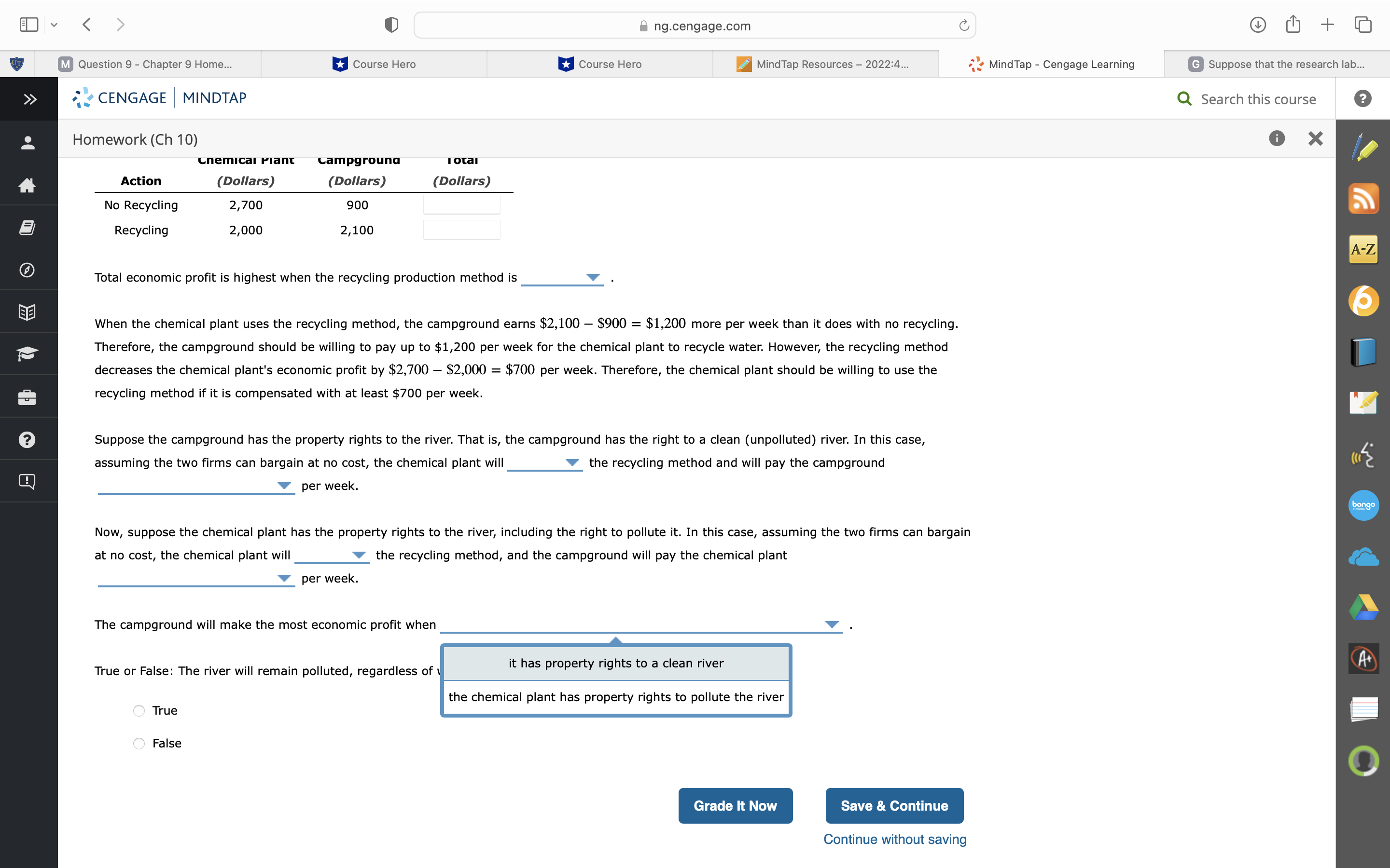 The city has a campground whose visitors use the river for recreation.